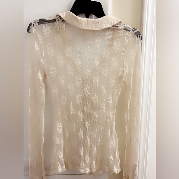 Free People Floral Lace Top - Picture 5 of 6